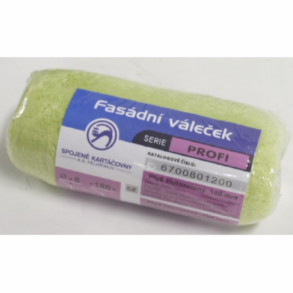 Váleček fasádní 180 mm žlutý PROFI