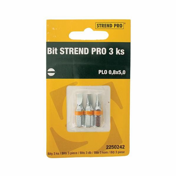 Bit Strend Pro S2 plochý 0,6x4,0 mm 3 ks