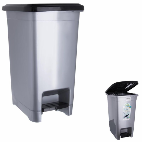 Koš odpadkový 10 l pedál SLIM plast