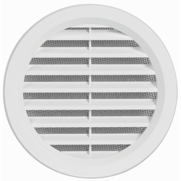 Mřížka větrací 100 mm plast bílá se síťovinou