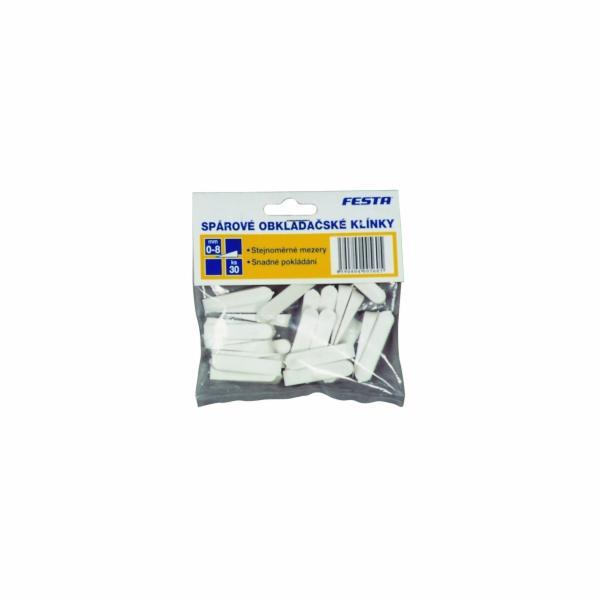 Klínky obkladové 0-8 mm/30 ks plast