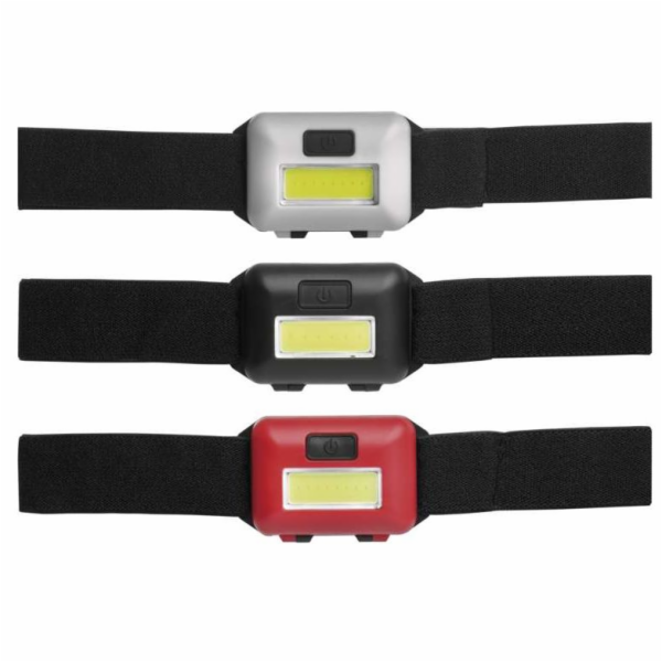 Svítilna čelovka 1x COB LED 1W 3xAAA