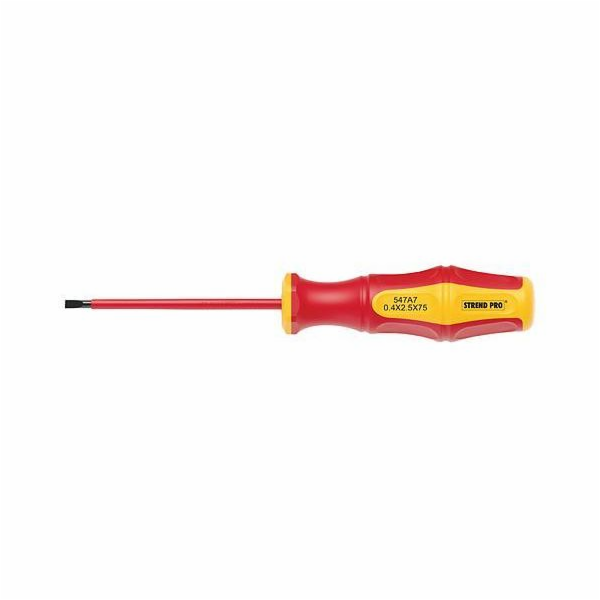 Šroubovák elektrikářský plochý 0,6x3,5x100 mm VDE Strend P