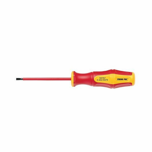 Šroubovák elektrikářský plochý 0,8x4,0x100 mm VDE Strend P