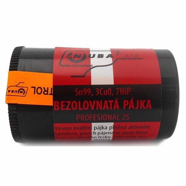 Cín bezolovnatý P1/25 Sn99.3Cu0,7 1,5 mm 25g