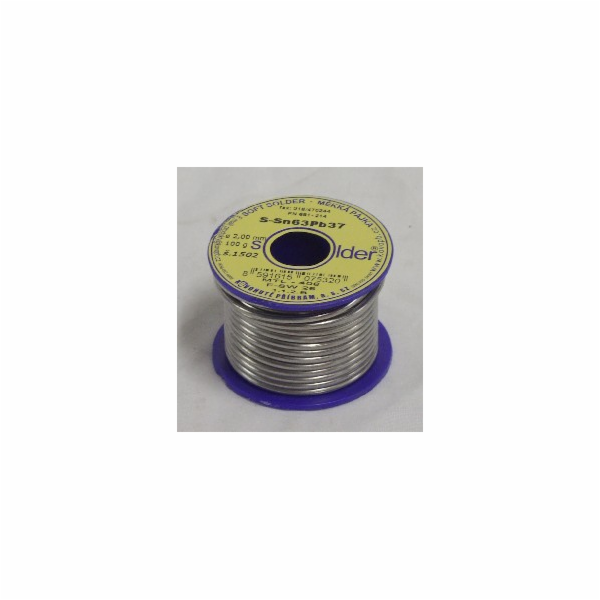 Cín SN 63 PB 37 - drát 2 mm - 100 g