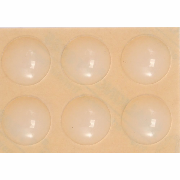 Tlumič nárazu 19 mm silikon 6 ks samolepící