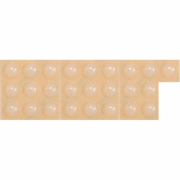 Tlumič nárazu 8 mm silikon 25 ks samolepící