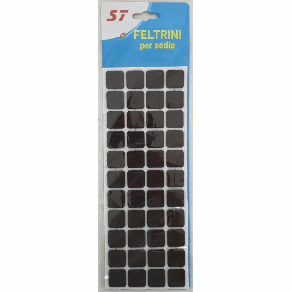 Chrániče samolepící 44 ks 2x2 cm filcové čtvercové