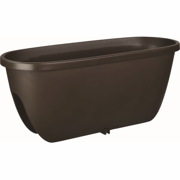 Květináč/truhlík na zábradlí 60 cm hnědý Balconia OVI