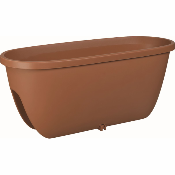 Květináč/truhlík na zábradlí 60 cm terakota Balconia OVI
