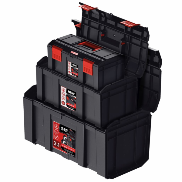 Kufr na nářadí 3 ks 13"+16"+19" 48,5x28,4x26,5 cm