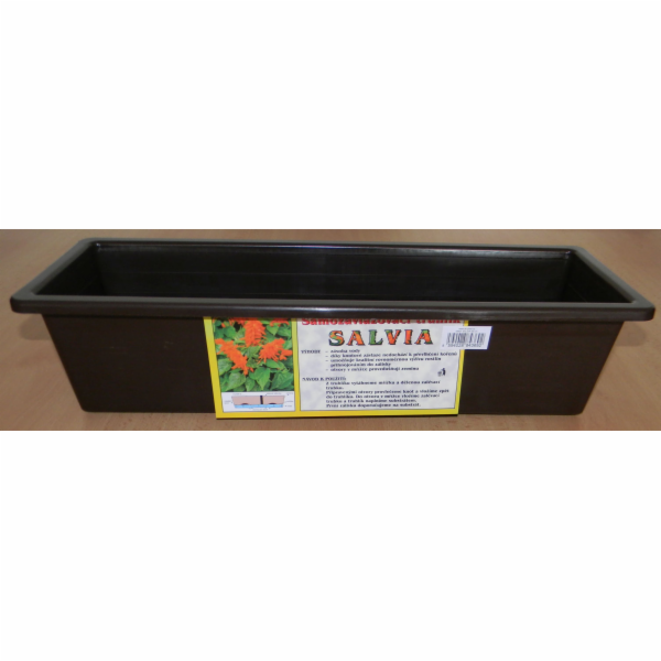 Truhlík samozavlažovací 50 cm hnědý Salvia