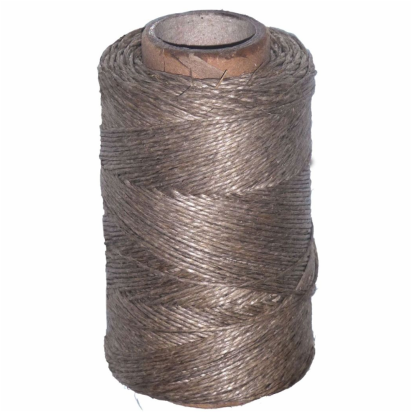 Motouz lněný 100 g/120 m šedý, lesklý