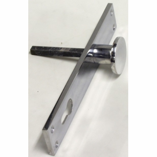 Štít dveřní 90 mm s knoflíkem pro vložku-26087