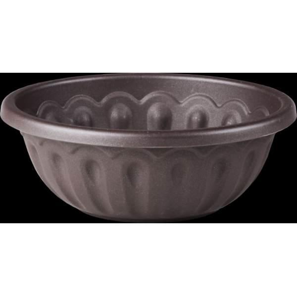Květináč mísa 22 cm hnědý Lea