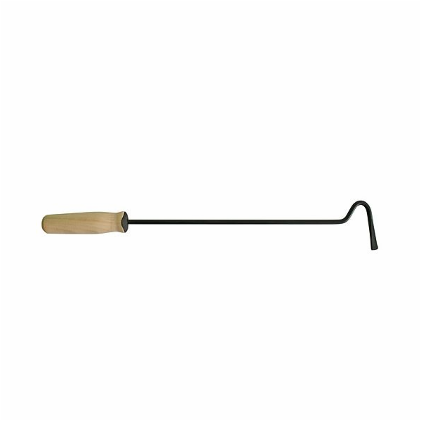 Háček krbový pohrabáč 60 cm s dřevěnou rukojetí