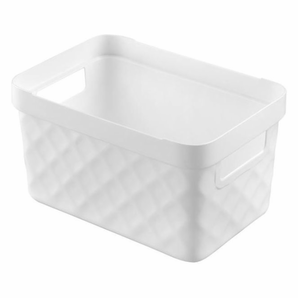 Košík 18x27x14 cm bílý plast