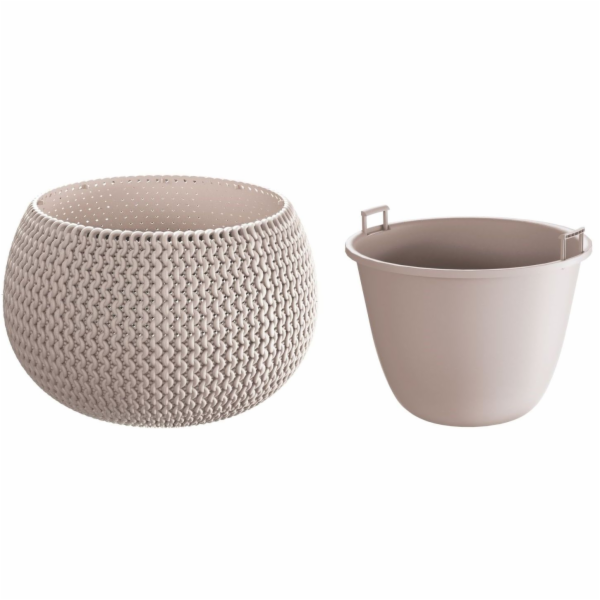 Květináč SPLOFY s vkladem 2,3 l/23,9 cm mocca