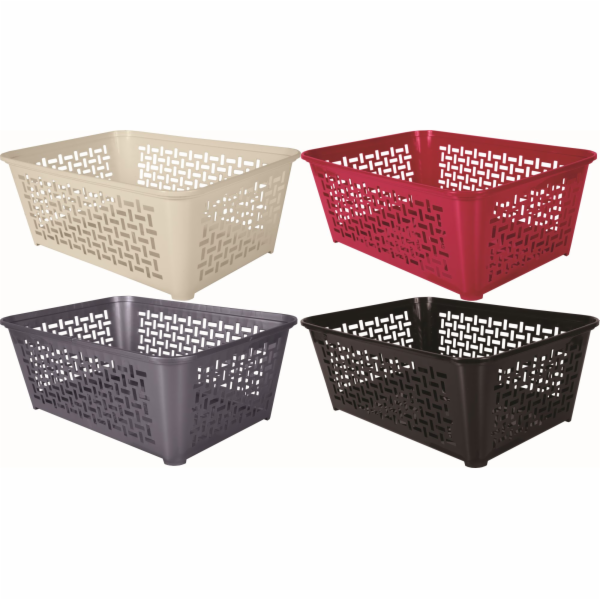 Košík Domino 36,4x25,8x14 cm plast