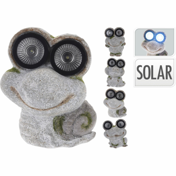 Lampa solární zvířata mix druhů keramika