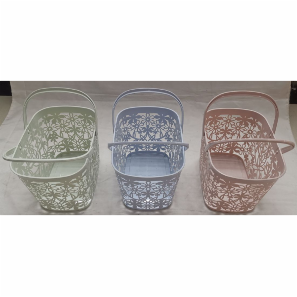 Košík s uchy 26x18,5x18 cm plast