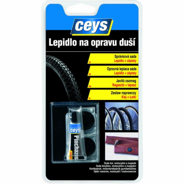 Lepidlo Ceys na opravu duší 5 ml+4 záplaty