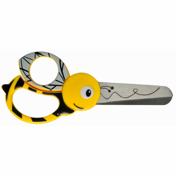 Nůžky dětské 13 cm 5+Animals dekor včela