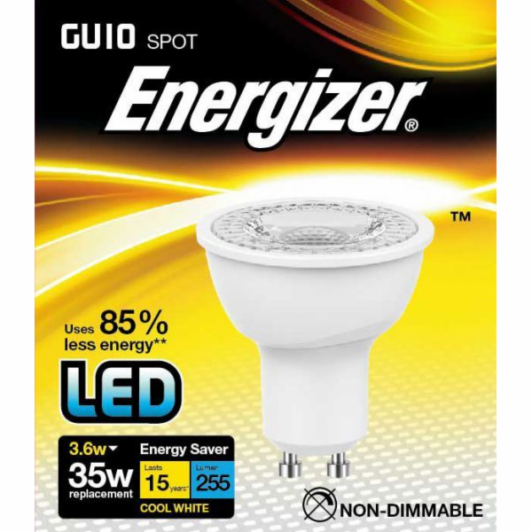 Žárovka LED GU10 / 3,6 W / 4000 K / 250 lm Energizer