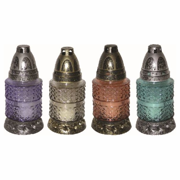 Svíčka hřbitovní 30 g/18 cm sklo