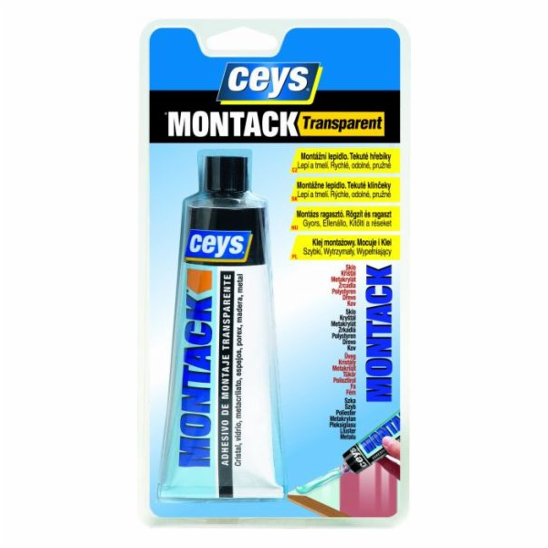Lepidlo montážní Ceys Montack transparent 80 ml