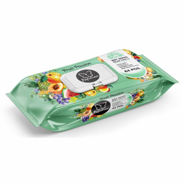Utěrky vlhčené Papilion Fruit clip 64 ks