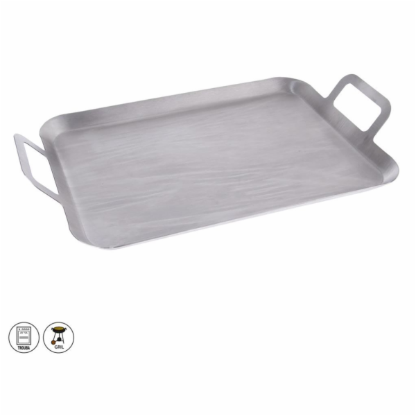 Plech grilovací 43x25 cm nerez