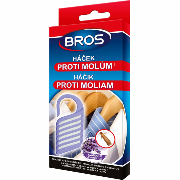 Háček proti šatním molům levandule BROS