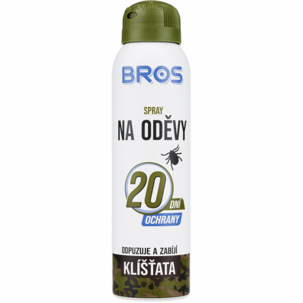 Sprej proti klíšťatům na oděvy Bros 90 ml