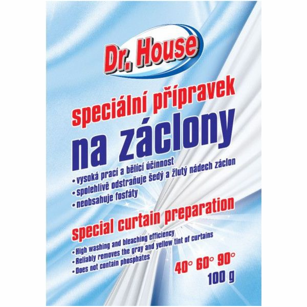 Přípravek na záclony 100 g bělící Dr. House