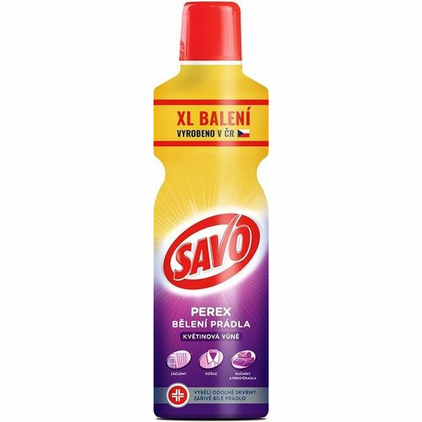 Savo Perex 1,2 l na bělení prádla s vůní květin