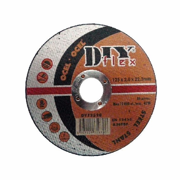 Kotouč řezný 125x1,6 mm  na ocel a nerez DIY
