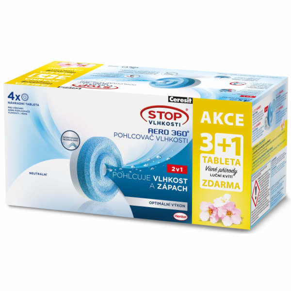 Ceresit stop vlhkosti Aero tablety 3+1 Luční kvítí
