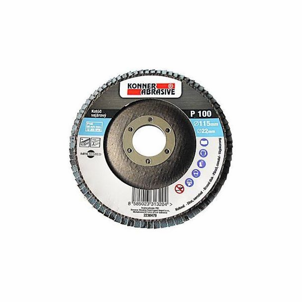 Kotouč lamelový 150x22 mm / A120 KONER 260 Zirconium