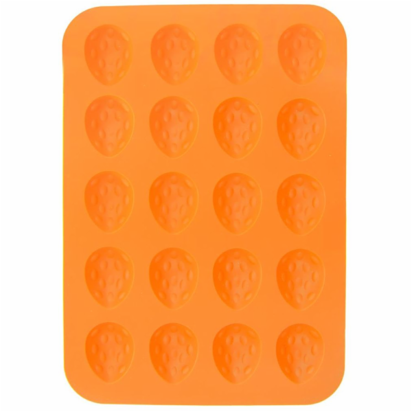 Forma na 20 ks ořechů silikon oranžová