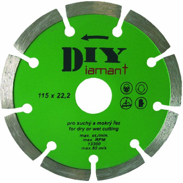 Kotouč diamantový 115x22,2mm segment DIY