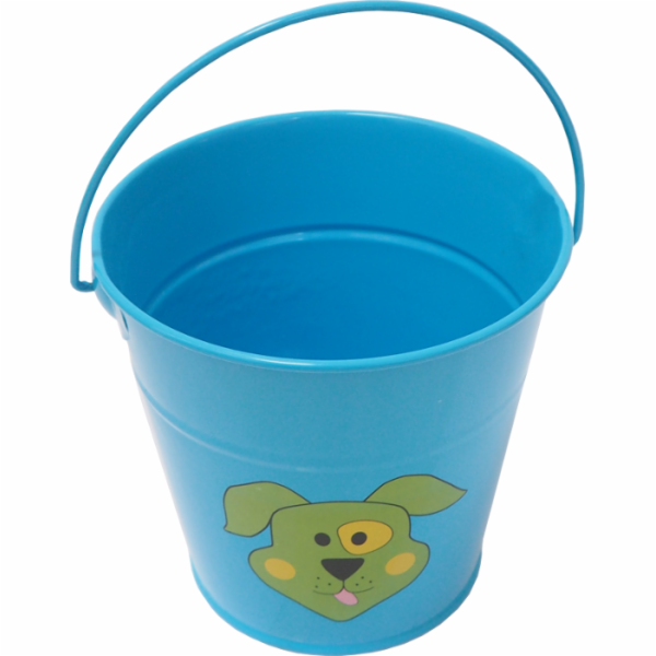 Kyblík dětský kovový 1,2 l modrý