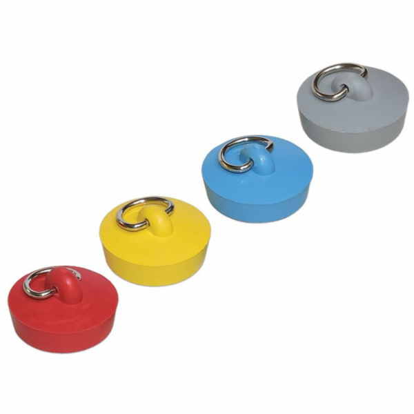 Zátka umyvadla 39 mm barevná (červená,modrá,šedá,žlutá)