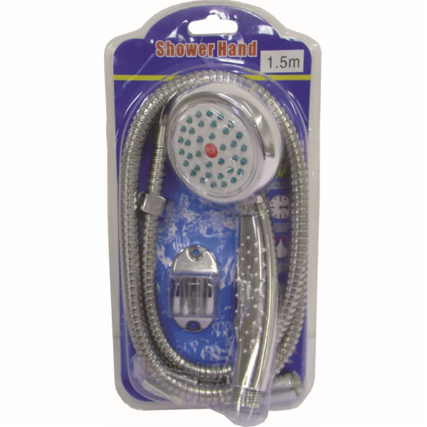 Sprcha+hadice 1,5 m+držák nerez+plast