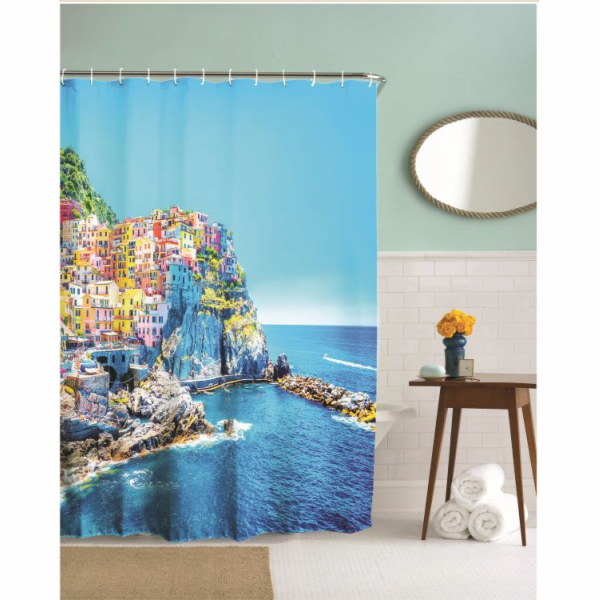 Závěs koupelnový 180x200 cm Polyester Manarola