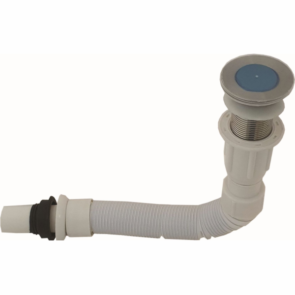 Výpusť umyvadla 5/4" s výklopnou zátkou nerez se sifonem fle