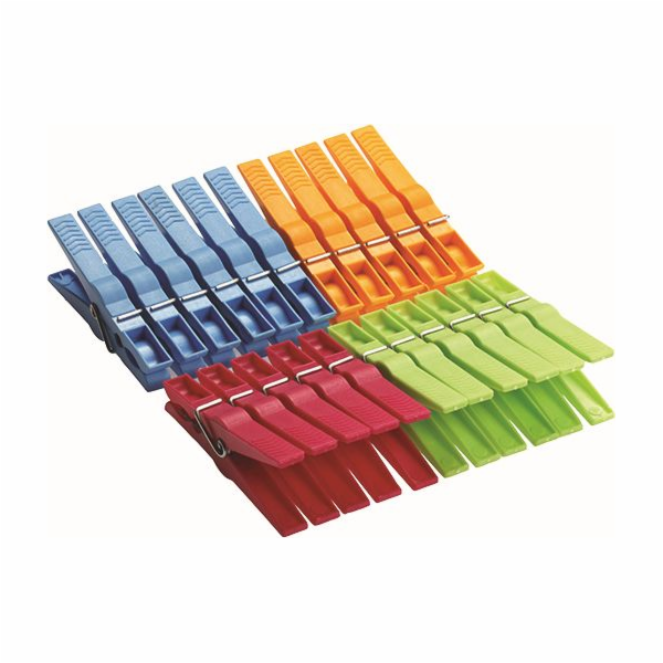 Kolíčky na prádlo 22 ks/80 mm plast