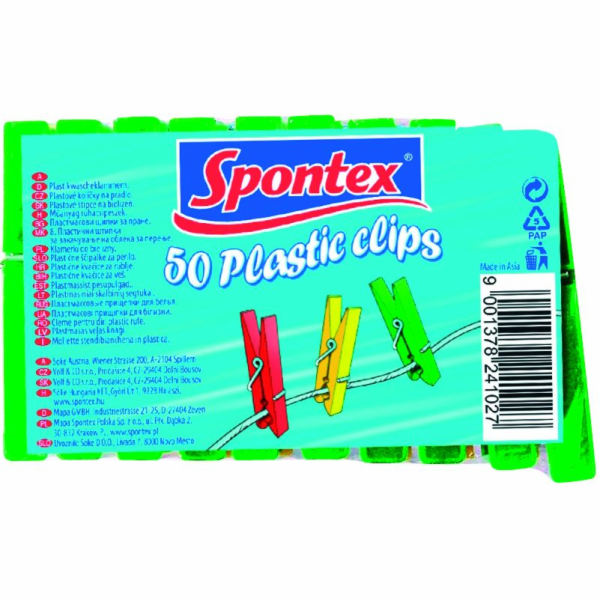 Količky na prádlo 50ks plast