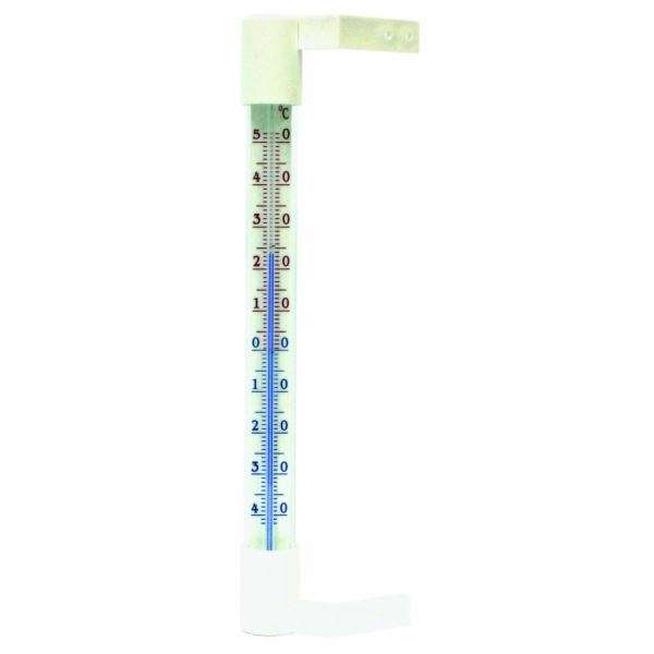 Teploměr okenní 22,5cm sklo/plast Univerzal